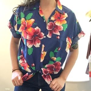 Hawaiian tiki shirt